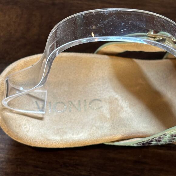 Vionic Park Radia Multi-Color Snakeskin Slip On Wedge - size 8 - Picture 2 of 8